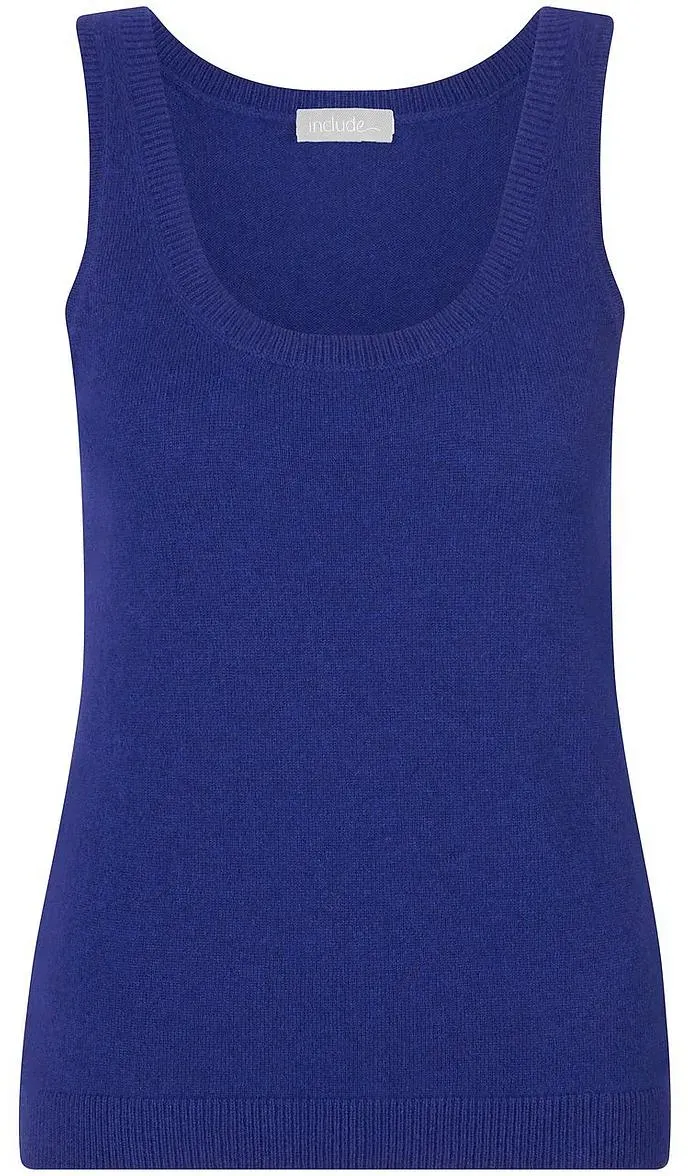 Stricktop aus 100% Kaschmir include blau, 46