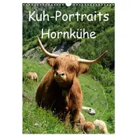 Calvendo Kuhportraits Hornkühe (Wandkalender 2026 DIN A3 hoch), CALVENDO