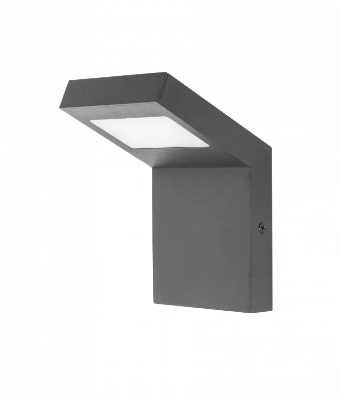 GTV LED Wandleuchte LONDON 10W höhe 16 cm schwarz - neutralweiß (4000K)