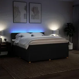 vidaXL Boxspringbett 180 x 200 cm Schwarz