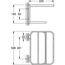 Grohe Selection Multi-Badetuchhalter Hard Graphite 41066AL0