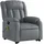 vidaXL Massagesessel mit Aufstehhilfe Kunstleder 92 x 98 x 0 cm Grau elektrisch