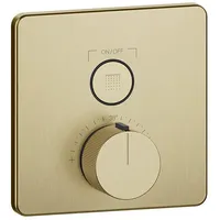 GESSI HiFi Thermostat 1-Weg, - messing gebürstet