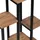 [en.casa] Pflanzregal Rosenholm 6 Ablagen 60 x 30 cm Schwarz