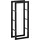 Homcom Kaminholzständer 40 x 25 x 100 schwarz