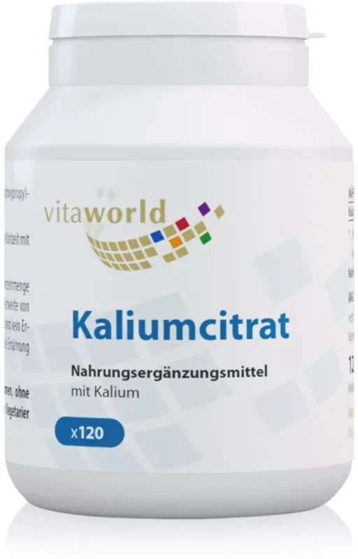 Vita World Kaliumcitrat Kapseln mit Mineralien 120 KAP