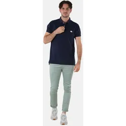DEELUXE Shirt Unifarbenes Kurzarm-T-Shirt PLAYING mit Polokragen und Knopfleiste in normaler Passform