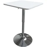 Happy Garden Quadratischer Bartisch 60 x 60 x 110 cm Weiß