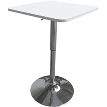 Happy Garden Quadratischer Bartisch 60 x 60 x 110 cm Weiß