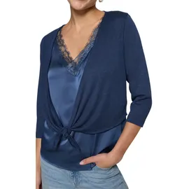 Zero Bolero mit 3/4 Arm zum Binden Blau 38