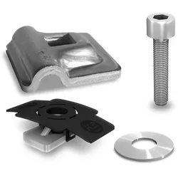 K2 Systems K2 2002473, Aluminium, Schwarz, Silber, K2 BasicRail System, K2 Dome