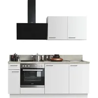 kochstation Küchenzeile KS-Scafa 200 cm weiß