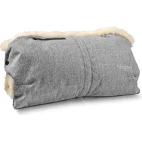 Fellhof Kinderwagen Handwärmer, Handmuff black melange