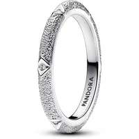 Pandora ME Struktur & Steine Ring aus Sterling Silber mit Zirkonia Steinen, Größe: 52, 193322C01-52