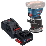 Bosch Professional Oberfräse GKF 18V-8 Professional 18 V + 1x ProCORE Akku 8,0 Ah + Ladegerät