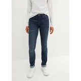 bonprix Straight-Jeans Regular Fit, mit Aufschlag, im Five-Pocket-Style blau 46