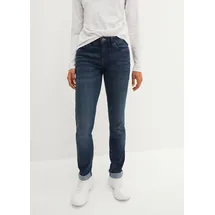 bonprix Straight-Jeans Regular Fit, mit Aufschlag, im Five-Pocket-Style blau 46