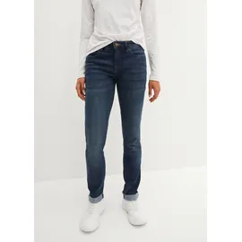 bonprix Straight-Jeans Regular Fit, mit Aufschlag, im Five-Pocket-Style blau 46