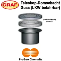 Graf Teleskop-Domschacht LKW befahrbar