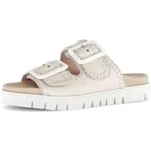 Gabor Pantolette GABOR "Pantolette", Damen, Gr. 44, beige (creme), Schuhe Pantolette