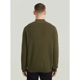 G-Star Structured Half Zip Knit Grün L
