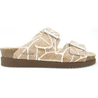 Mephisto Hester Panama camel Damen Pantolette in Mehrfarbig, Größe 41 - Beige - 41