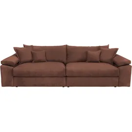 OTTO home Big-Sofa OTTO HOME "Soft&Cosy XL, B: 246 cm - OTTO. Verlässliche Qualität.", braun (terracota), B:246cm T:123cm, 100% Polyester, Sofas, Big-Sofa, Mega-Sofa, Cord oder Chenille-Struktur, mit Federkern & 4 Zierkissen