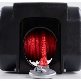 Rotfuchs Elektrische Seilwinde 12v für Bootstrailer mit Funkfernbedienung – 4990 Kg Zugkraft, Bootswinde elektrisch, Winde Seilzug Synthetikseil