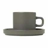 BLOMUS Kaffeetasse Pilar 4tlg. Keramik Grau