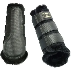Back on Track 3D Brushing Gamaschen mit Fell - schwarz, XL