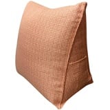 Tubayia Baumwolle Rückenkissen Rückenstütze Keilkissen Fernsehkissen für Sofa Bett (Orange)