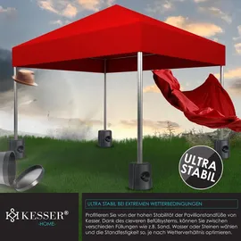 Kesser Pavillonstandfüße 4er Set 0,22 x 0,22 x 0,25 m Schwarz