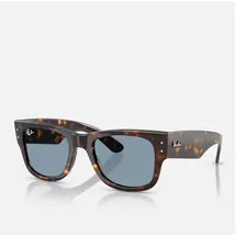 Ray-Ban RB0840S Unisex-Sonnenbrille Vollrand Quadratisch Kunststoff-Gestell, Havanna