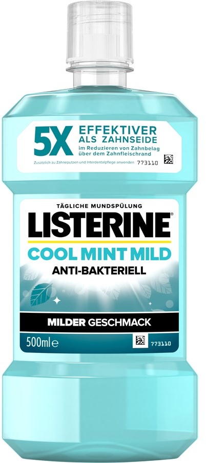 Listerine Cool Mint milder Geschmack Mundspülung Mundspülung & -wasser 0.5 l Damen