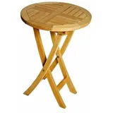 Zebra Technologies Gartentisch Poker Ø 50 x 74 cm Teak