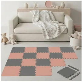 LittleTom 18 Teile Spielmatte Baby Puzzlematte 30x30 Krabbelmatte Bodenmatte Kinderzimmer