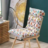 EXQULEG Gartenstuhlauflagen Hochlehner Auflagen,Sitzpolster Auflagen Hochlehner, Sitzkissen Gartenstuhl Auflage,Stuhlkissen Sitzkissen Rückenkissen für Outdoor Indoor (42x90x8cm,Eule)