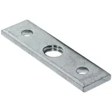 Gedotec Winkel-Befestigungsplatte mit M8 Gewinde für Möbelfüße & Tischbeine | 10 Stück - Anschraubplatte 60 x 16 mm | Möbelbeine Befestigung für Sofas | Metall verzinkt | Montageplatte ohne Schrauben