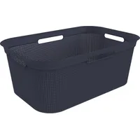 Rotho Wäschekorb Brisen, 41 l midnight blau