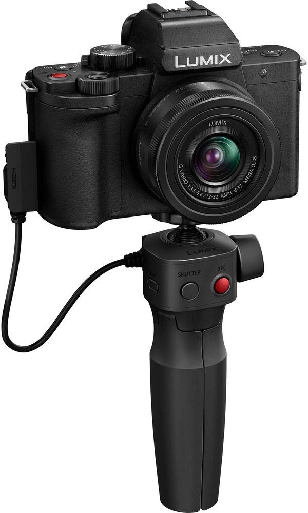 Panasonic Lumix DC-G100VEG-K DSLM Kamera CMOS-Sensor 20,3 MP, 4K-Video, Hybrid is 5-Achsen, OZO Audio Nokia, Selfie-Videomodus/Handgriff, Schwarz