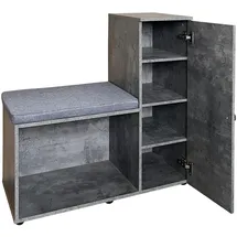 Hti-Living Thekla 100 x 40 x 35 cm grau / grau
