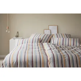 ELEGANTE Julia Gestreift Blau/Bunt 135 x 200 cm + 80 x 80 cm