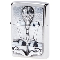 Zippo Kneeling Girl Emblem Sturmfeuerzeug