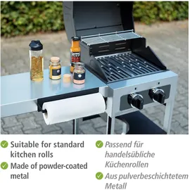 Wenko magnetischer Küchenrollenhalter Ima für gängige Küchenrollen Schwarz