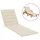 vidaXL Sonnenliegen Auflage 200 x 50 x 3 cm creme 1 St.