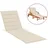 vidaXL Sonnenliegen Auflage 200 x 50 x 3 cm creme 1 St.