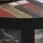 GGM Möbel Bistro Loungetisch Ø 70 x 41 cm Vintage Bunt/Schwarz