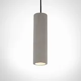 Paco Home Pendelleuchte, Gu10, Lampe Für Wohnzimmer Esszimmer Küche, Höhenverstellbar, Beton-stein-grau, ohne Leuchtmittel: