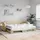 vidaXL Tagesbett Ausziehbar Creme 100x200 cm Stoff