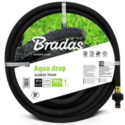 Perlschlauch Tropfschlauch Schwitzschlauch Bewässerungsschlauch AQUA-DROP 1/2" 30m Gartenschlauch Bradas 2588